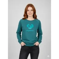 Ragwear Sweatshirt JOHANKA LOGO O aus Baumwolle und Polyester, normale Passform, mit Rundhalsausschnitt