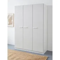 rauch Drehtürenschrank Kleiderschrank Schrank Garderobe Wäscheschrank VANDOR in drei Breiten, Höhe 197 cm, Griffe in Graumetallic MADE IN GERMANY