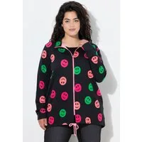 Angel of Style Sweatjacke Sweatjacke bequeme Passform bunte Smileys