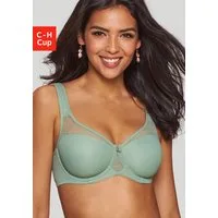 Nuance by Lascana Minimizer-BH mit Bügel und transparenten Netzeinsätzen – ideal für große Größen