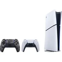 Playstation PlayStation 5 Slim Digital Edition Konsole + DualSense Camouflage (Set, 2 St., inkl. 2. DualSense Controller)