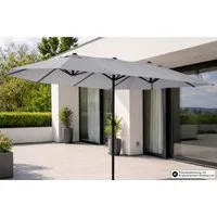Leco Sonnenschirm Oval-Sonnenschirm Doppel-Sonnenschirm "DAS ORIGINAL" 4,6x2,7x2,45 m, LxB: 460x270 cm, 460 x 270 x H 245 cm