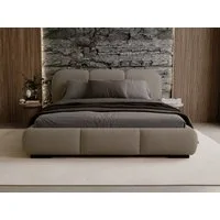Compleo Polsterbett Wolkenbett, abgerundete Formen, Bouclé-Stoff, verschiedene Farben, TOPSELLER Stauraumbett MADE IN EU