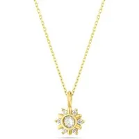 Einzelstück Charm-Kette Halskette mit Mini Sonnen Anhänger