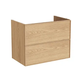 VitrA New Metropole Edge Waschtischunterschrank mit 2 Vollauszügen 78 x 46 x 60 cm (BxTxH),67355 67355