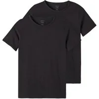 Name It T-Shirt NKMT-SHIRT – T-Shirt im 2er-Pack mit Rundhals (2-tlg., 2er-Pack) unifarben, casual, slim fit, Jersey, Rundhals