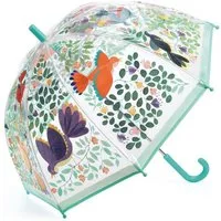 DJECO Stockregenschirm Regenschirm Blumen & Vögel Kinder