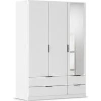 rauch Kleiderschrank Drehtürenschrank Schrank Garderobe Ankleide Schlafzimmer LAGOA (3 verschiedene Ausstattungen BASIC/CLASSIC/PREMIUM (inkl. SOFT-CLOSE) geräumige Schubladen, 3 Breiten, optional mit Aufsatz MADE IN GERMANY