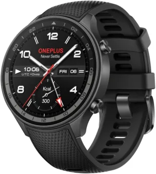 OnePlus Watch 2R [inkl. Silikonarmband schwarz] Aluminiumgehäuse grau