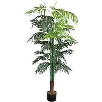 Kunstpalme Palmenbaum Palme Arekapalme Kunstpflanze Künstliche Pflanze 170 cm Arekapalme, Decovego, Höhe 170 cm