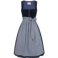 Nübler Dirndl Maxidirndl Florentine in Saphirblau von Nübler - Rocklänge 70 cm