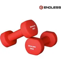 Endless Hantel-Set Fitness Hantel Set für Krafttraining und Home Workout, (IN BOX : 1 Paar Neopren Hanteln nur, Non-Slip, Multifunctional Dumbells), Neopren beschichtete feste Hantel