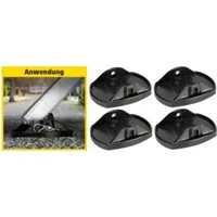Kremer Bodenschutzplatte 4x Stützplatten Wohnwagen Set Kurbelstützen Unterlegplatten Wohnwagens