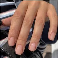 LuxusKollektion Kunstfingernägel 24 Stück Pale Pink Nägel Zum Aufkleben Kurz Eckig Glossy Fake Nails