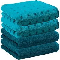 Erwin Müller Handtuch Handtuch "Sigmaringen" 4er-Pack, Frottier/Jacquard, Walk-Frottier Uni/Karo/gemustert
