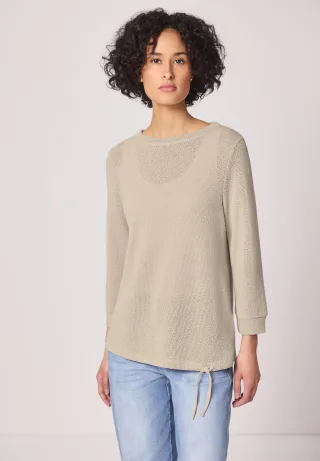 STREET ONE 3/4-Arm-Shirt mit 3/4 Ärmeln