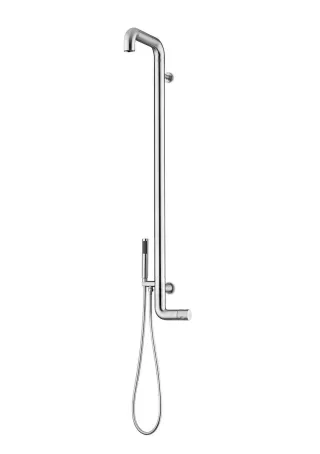 JEE-O Flow Shower Wand-Dusche für innen und aussen, edelstahl gebürstet, 500-6910 500-6910