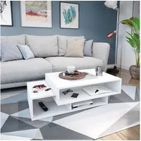 Vicco Couchtisch Bari, Weiß, 105 x 60 cm (1-St)