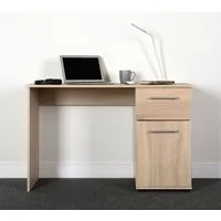 VOGL Möbelfabrik Schreibtisch Tobi, wahlweise mit 3 Schubkästen oder 1 Schubkasten/1 Tür, optional mit Tastaturauszug, Breite 115 cm