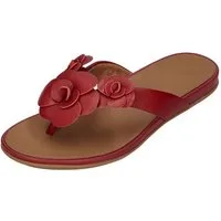 Fitflop GRACIE FLOWER LEATHER Zehentrenner Burnt Berry
