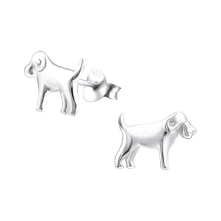Hunde Ohrringe aus 925 Silber