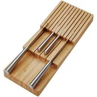 SO-TECH® Besteckeinsatz Bambus Messereinsatz für Besteckkasten ORGA-BOX 3, 448 x 174 x 45 mm, für Nobilia-Küche ab 08/2012