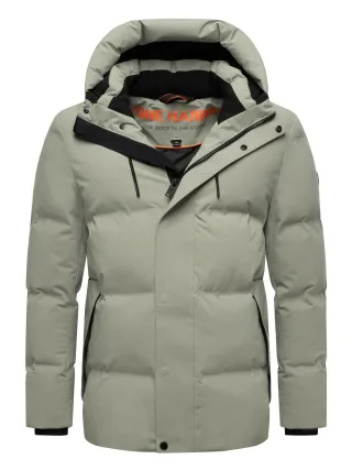 Stone Harbour Herren Winterjacke Taviaan mit Fleecekapuze & winddichtem Design
