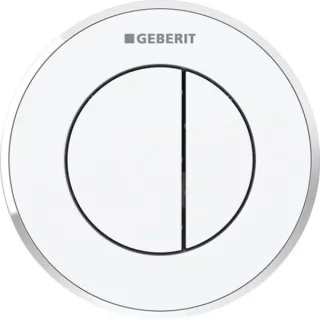 Geberit Fernbetätigung Typ 10 pneumatisch für 2-Mengen-Spülung UP-Drücker weiß/glanzchrom, 116055KJ1 116055KJ1