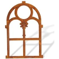 Aubaho Dekoobjekt Eisenfenster Stallfenster mit Rost im Antik-Stil 46cm x 74cm Fenster a