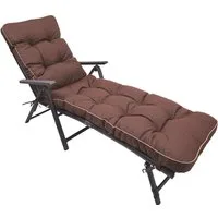 TexDeko Liegenauflage Ecolen Premium 190x60x8cm, Antirutsch-Boden, Polster für Gartenliege, UV-beständig, Wasserabweisend