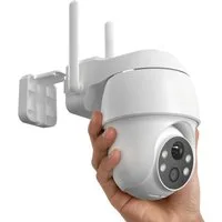 TWUFY Überwachungskamera 2K 3MP Akku Überwachungskamera Aussen Wi-Fi 360°PTZ Schwenkbar (Aussen, Außenkamera, Außen, Außenbereich, Kamera Überwachung Aussen WLAN Outdoor kabellos, 1-tlg., Personen-/Bewegungserkennung Zwei-Wege-Audio IP65 Wasserdicht,