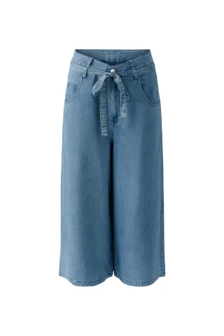 Oui - Hose darkblue denim - Gr. - 36