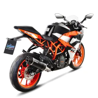 LeoVince Sportauspuff LV One EVO Carbon KTM RC 125 / 390 Bj.2017-2020 EURO4 eintragungsfrei +ABE