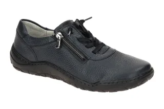 Waldl?ufer 612003 K-MILENA Damen Halbschuhe Blau Notte Bequeme Schn?rschuhe