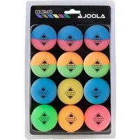 Joola Tischtennisball Tischtennis Ballset Colorato mit 12 bunten Bällen, Tischtennis Bälle Tischtennisball Ball Balls
