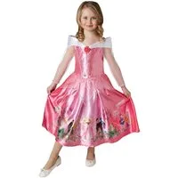 Rubie´s Prinzessin-Kostüm Disney Prinzessin Dornröschen Dream Kinderkostüm, Traumhaftes Prinzessinnenkleid mit Szenen aus dem Disney-Spielfilm