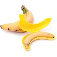 Goods+Gadgets Aufbewahrungsbox GOODS+GADGETS Bananenbox Aufbewahrungsdose – Obstdose Kunststoff (Aufbewahrungsdose), schützt Banane vor Zerdrücken
