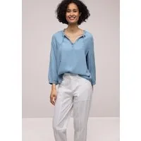 STREET ONE Jeansbluse in Denim-Optik