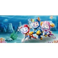 Bönninghoff Leinwandbild Wandbild PAW PATROL – SEA 33x70 cm – Leinwandbild Keilrahmen Deko, Hunde, Paw Patrol, Unterwasserwelt (1 St), auf Keilrahmen gespannt