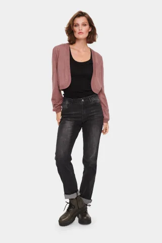 Strickjacke Gerade Passform rose