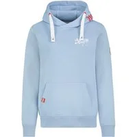 Eight2Nine Kapuzenpullover Damen Hoodie mit Küstenbackprint Sweater, Kapuzensweatshirt mit Kängurutasche, mit Kapuze