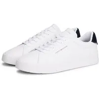 Tommy Hilfiger TH COURT LTH DETAIL ESS Sneaker, Freizeitschuh, Halbschuh, Schnürschuh mit seitlichem Logoschriftzug