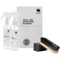 Musterring Textil & Microfaser Pflegeset (400ml Polsterpflege für Möbel, Textilien, Microfaser, Naturfaser, Alcantara, [- Textilreinigung & Imprägnierung für alle Textilien, Polstermöbel und Teppiche, Alcantara, Microfaser)