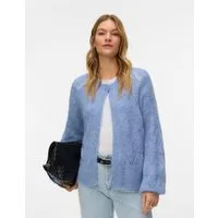 Vero Moda Strickjacke VMSHELL LS O-NECK ONEBUTTON CARDIGAN BOO