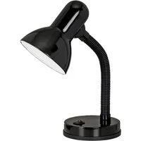 EGLO Tischleuchte BASIC, Ein-/Ausschalter, ohne Leuchtmittel, Leuchtmittel wechselbar, Ø12,5 x H30 cm / exkl. 1 x E27 (je max. 40W) / Wippschalter