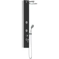 Schütte Duschsäule, Höhe 145 cm, Duschsystem mit Regendusche & Massagedüsen,Handbrause mit 3 Funktionen