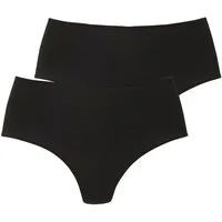LASCANA High-Waist-String (2er-Pack) aus weicher und hoch elastischer Microfaser