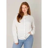 Base Level Curvy Cardigan Yulia mit Woll-Anteil und Knopfleiste