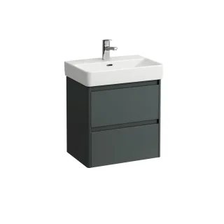 LAUFEN Waschtischunterschrank BASE 2.0 361x521x515 2 Schubl m. Griffmulde f.WT H818958 verkehrsgrau, H4112521082661