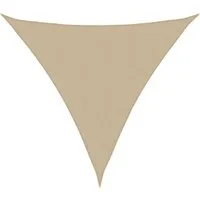 vidaXL Sonnensegel Sonnensegel Oxford-Gewebe Dreieckig 6x6x6 m Beige, (1-tlg)